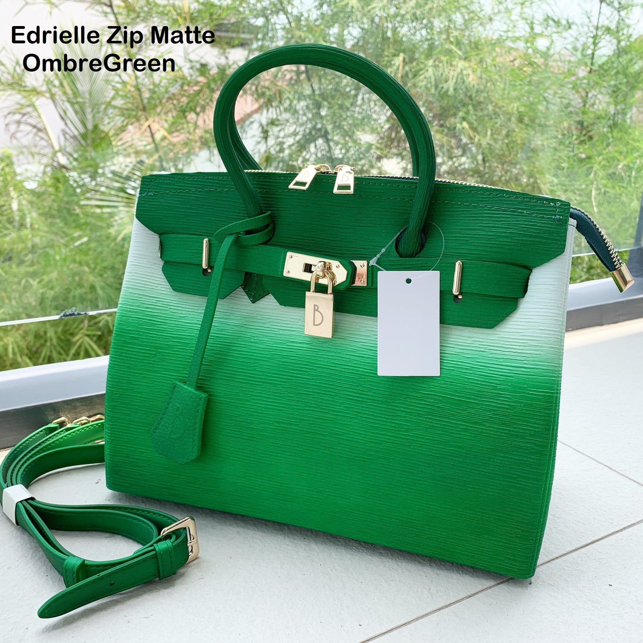 Green Hermes handbags